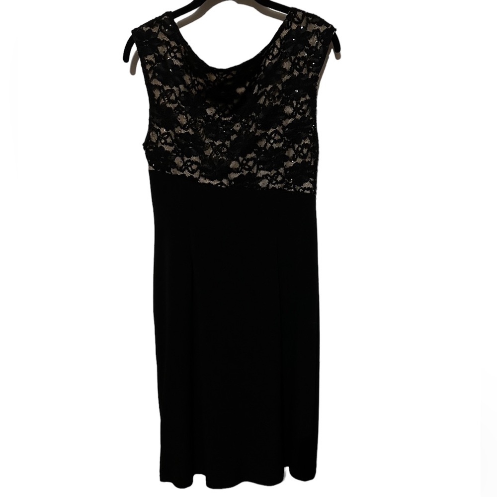 Connected Black Sleeveless Dress Size 12 - Picture 4 of 12